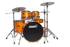 Sonic Drive 5-Piece Pro Series Drum Kit with Silent Cymbals (Metallic Orange)