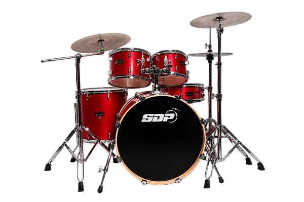 Sonic Drive 5-Piece Pro Series Drum Kit with Silent Cymbals (Metallic Red)