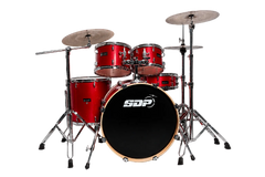 Sonic Drive 5-Piece Pro Series Drum Kit with Silent Cymbals (Metallic Red)