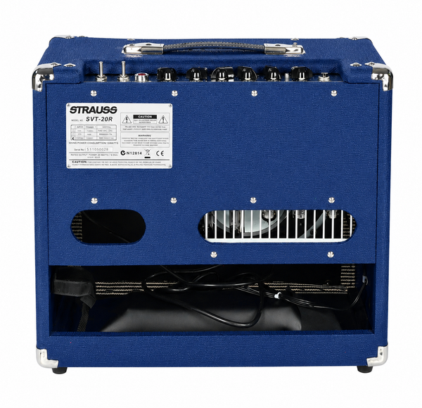 Strauss SVT-20R 20 Watt Combo Valve Amplifier with Reverb (Blue)