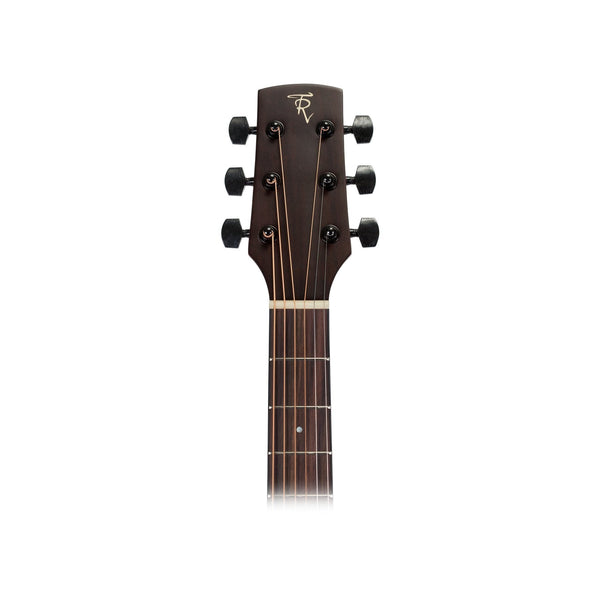 Timberidge Mahogany Solid Top Acoustic Dreadnought Cutaway Guitar (Natural Satin)