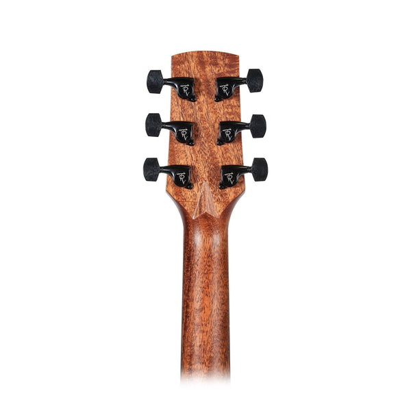 Timberidge Mahogany Solid Top Acoustic Small Body Cutaway Guitar (Natural Gloss)