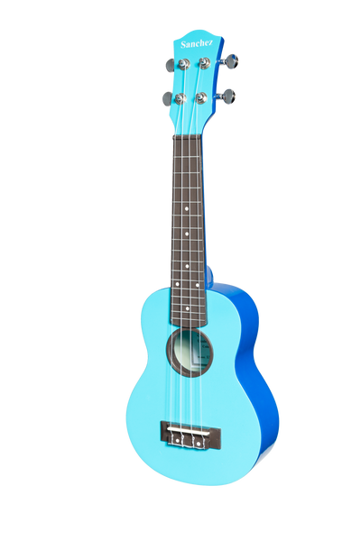 Sanchez ABS Soprano Ukulele with Gigbag (Blue)