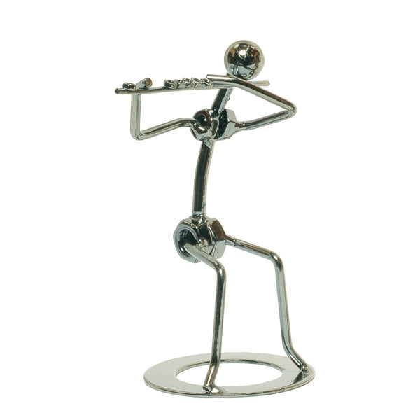 Big Band Metal Figurine (Flute Player)-BBS-FL-CHR