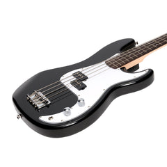 Casino P-Style Electric Bass Guitar and 15 Watt Amplifier Pack (Black)