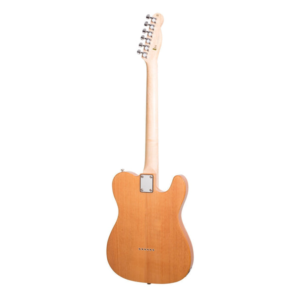 Casino TE-Style Left Handed Electric Guitar Set and 15 Watt Amplifier Pack (Natural Gloss)