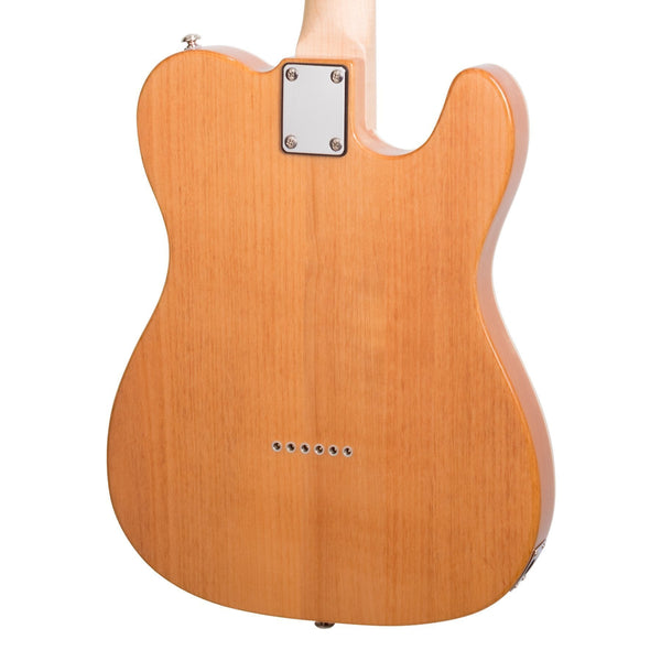Casino TE-Style Left Handed Electric Guitar Set and 15 Watt Amplifier Pack (Natural Gloss)