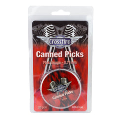 Crossfire 0.71mm Canned Guitar Picks (20 Pack Assorted)