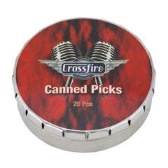 Crossfire 0.71mm Canned Guitar Picks (20 Pack Assorted)