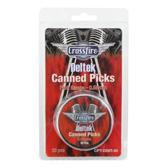 Crossfire Deltek 0.58mm Canned Guitar Picks (20 Pack Assorted)
