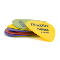 Crossfire Deltek 0.58mm Canned Guitar Picks (20 Pack Assorted)
