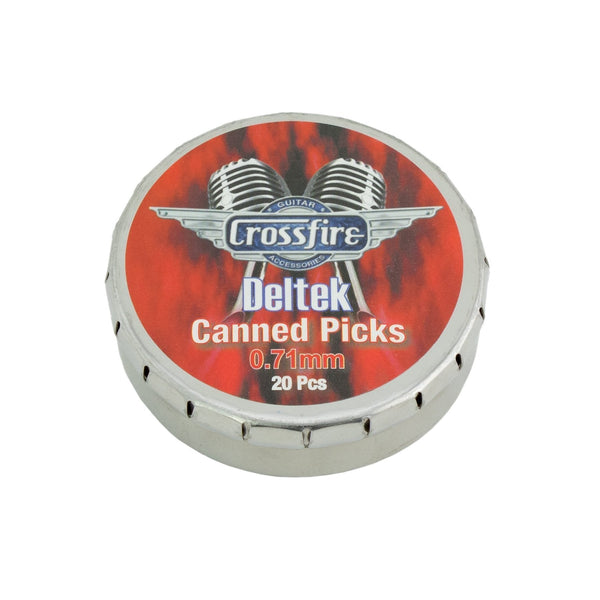 Crossfire Deltek 0.71mm Canned Guitar Picks (20 Pack Assorted)