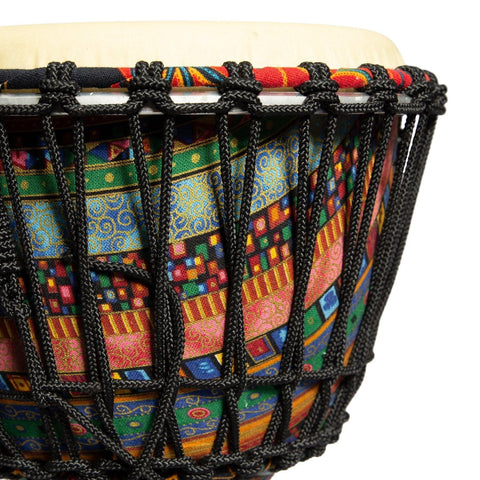 Drumfire 8" Synthetic Head Rope Djembe (Multicolour)