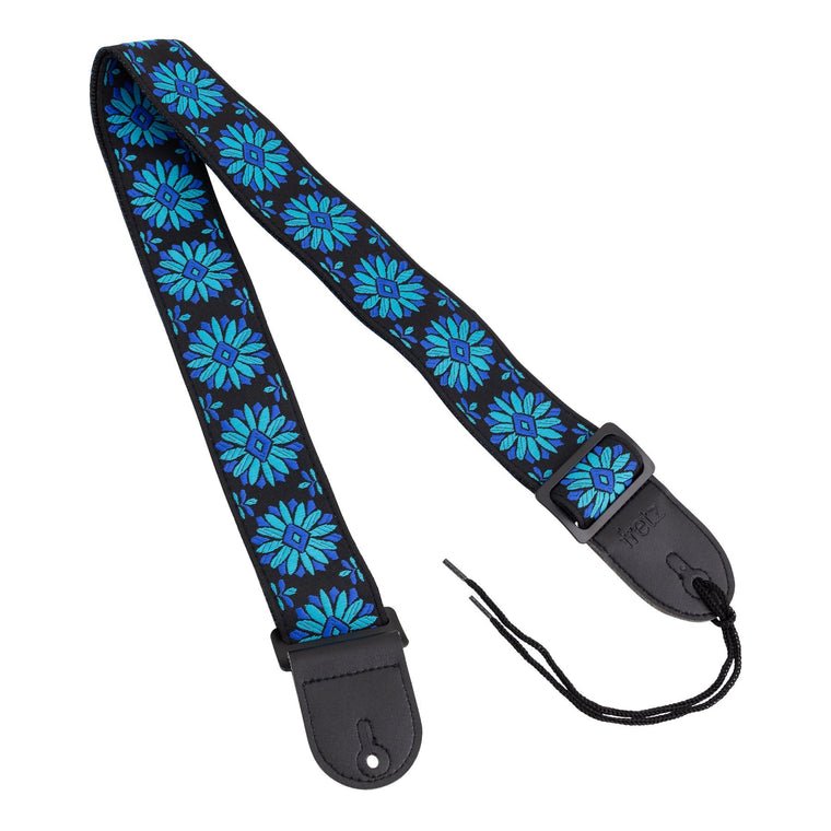 Fretz Woven Jacquard Polyster Guitar Strap (Cobalt)