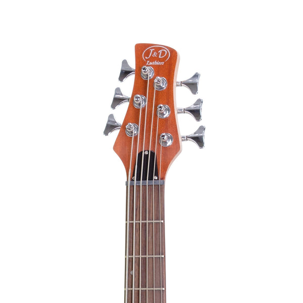 J&D Luthiers 6-String T-Style Contemporary Active Bass Guitar (Natural Satin)