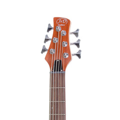 J&D Luthiers 6-String T-Style Contemporary Active Bass Guitar (Natural Satin)