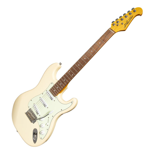 J&D Luthiers Traditional ST-Style Electric Guitar (Vintage White)