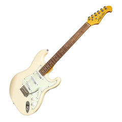 J&D Luthiers Traditional ST-Style Electric Guitar (Vintage White)