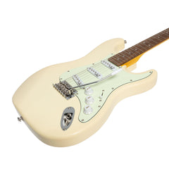 J&D Luthiers Traditional ST-Style Electric Guitar (Vintage White)