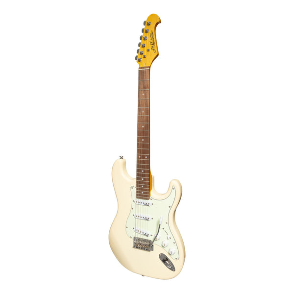 J&D Luthiers Traditional ST-Style Electric Guitar (Vintage White)-JD-DST-VWH