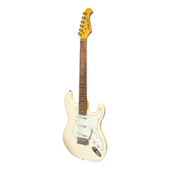 J&D Luthiers Traditional ST-Style Electric Guitar (Vintage White)-JD-DST-VWH