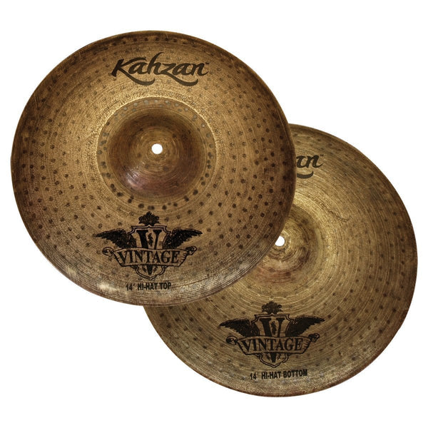 Kahzan 'Vintage Series' Rock Hi-Hat Cymbals (14")-KC-VIN-14RHH