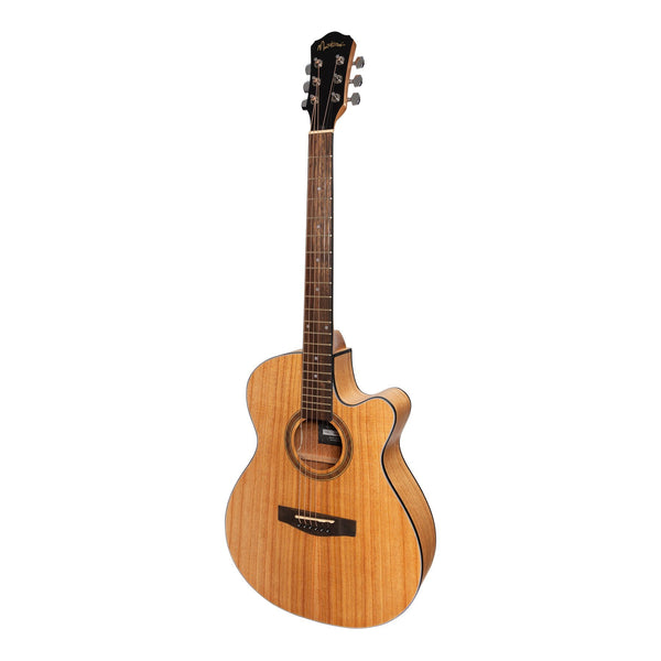 Martinez '41 Series' Folk Size Cutaway Acoustic-Electric Guitar (Mindi-Wood)-MFC-41-MWD