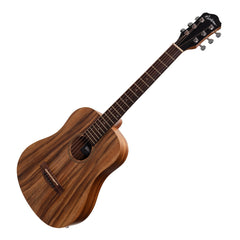 Martinez Acoustic-Electric Babe Traveller Guitar with Built-In Tuner (Rosewood)