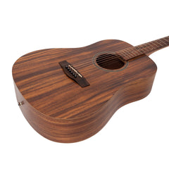 Martinez Acoustic Middy Traveller Guitar (Rosewood)