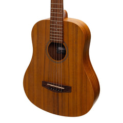 Martinez Left Handed Acoustic Babe Traveller Guitar (Koa)