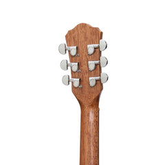 Martinez Left Handed Acoustic Middy Traveller Guitar (Mahogany)