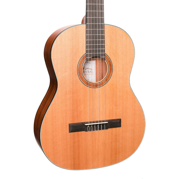 Martinez 'Natural Series' Cedar Top Acoustic Classical Guitar (Open Pore)