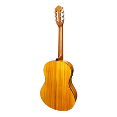 Martinez 'Slim Jim' Full Size Electric Classical Guitar Pack with Pickup/Tuner (Koa)