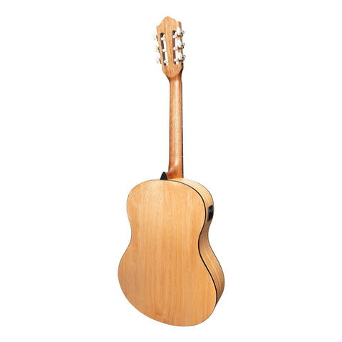 Martinez 'Slim Jim' Full Size Student Classical Guitar with Built In Tuner (Spruce/Mahogany)