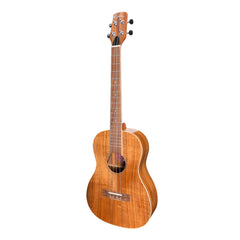 Martinez 'Southern Belle 8 Series' Koa Solid Top Electric Baritone Ukulele with Hard Case (Natural Gloss)-MSBB-8-NGL