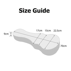 Martinez 'Southern Belle' Deluxe Shaped Tenor Ukulele Hard Case (Ivory)