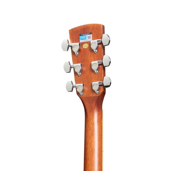 Saga '700 Series' Solid Spruce Top Acoustic-Electric Small-Body Cutaway Guitar (Natural Satin)