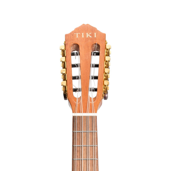 Tiki 8 String Mahogany Solid Top Electric Ukulele with Gig Bag (Natural Gloss)