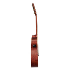 Timberidge '4 Series' 12-String Cedar Solid Top Acoustic-Electric Small Body Cutaway Guitar (Natural Satin)