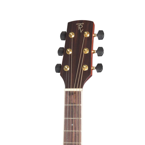 Timberidge '4 Series' Left Handed Cedar Solid Top Acoustic-Electric Traveller Mini Guitar (Natural Satin)