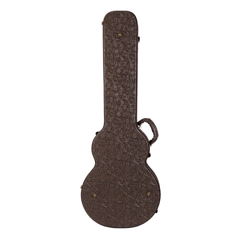 Tokai Deluxe Shaped LP-Style Electric Guitar Hard Case (Paisley Dark Brown)