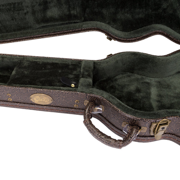 Tokai Deluxe Shaped LP-Style Electric Guitar Hard Case (Paisley Dark Brown)